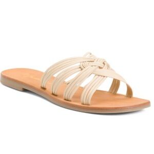 MATISSE- Leather Tate Flat Sandals